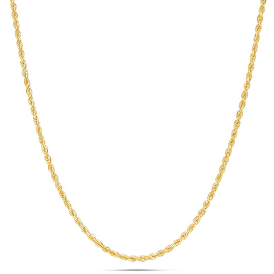 Gold Rope Chain, 2.5 mm - Shyne Jewelers 430-00142 10K 16 Yellow Gold Shyne Jewelers