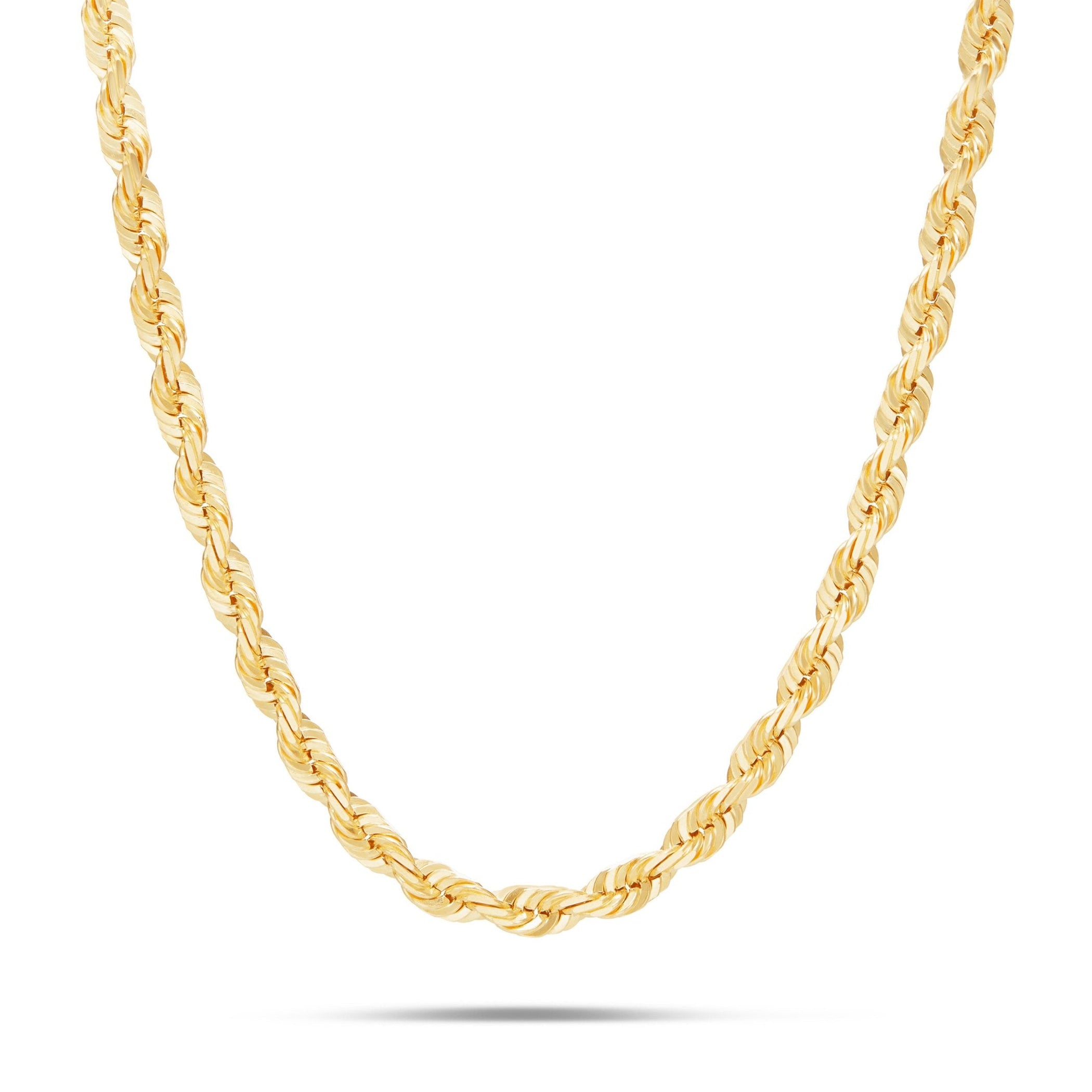 10K Solid Gold Rope Chain, 5mm – SHYNE JEWELERS