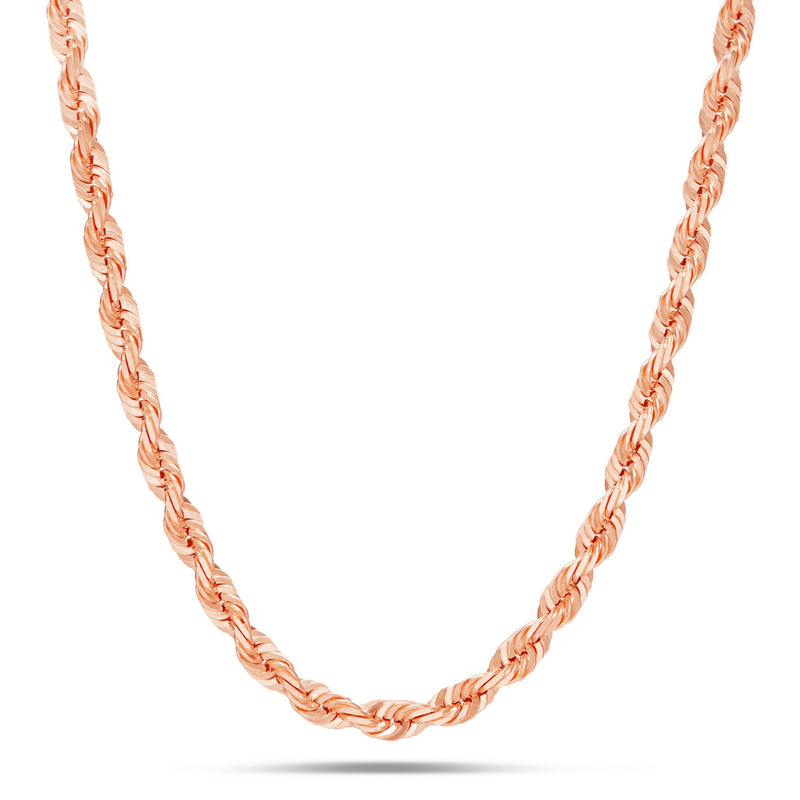 14K Solid Gold Rope Chain, 5mm – SHYNE JEWELERS