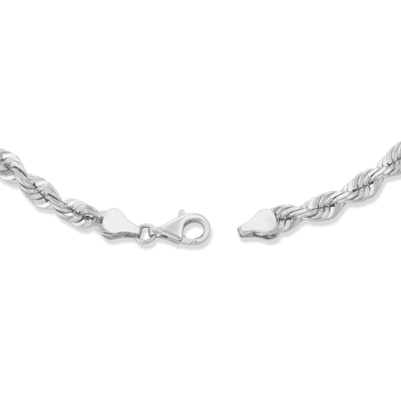 Gold Rope Chain, 6 mm - Shyne Jewelers 10K 16 " White Gold Shyne Jewelers