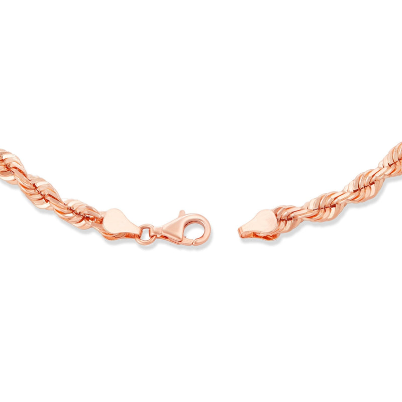 Gold Rope Chain, 6 mm - Shyne Jewelers 10K 16 " Rose Gold Shyne Jewelers