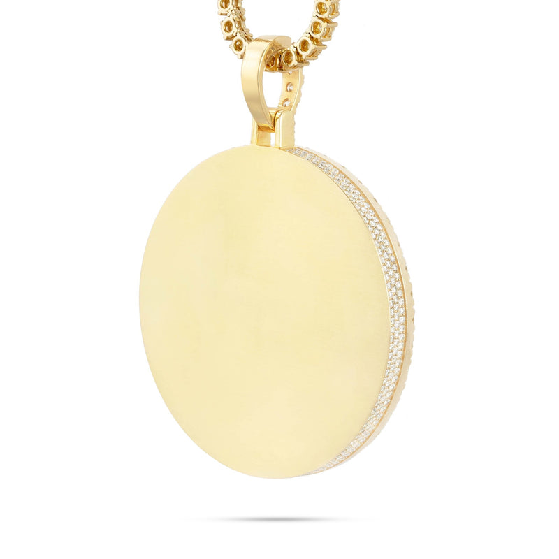 Large 3" 25.68 ctw Hollywood Diamond Picture Pendant