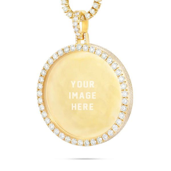 Large 3" 25.68 ctw Hollywood Diamond Picture Pendant