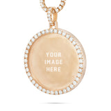 Large 3" 25.68 ctw Hollywood Diamond Picture Pendant