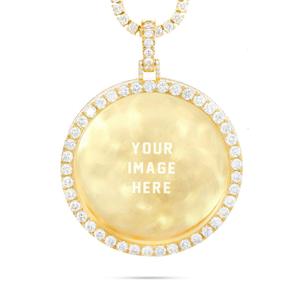 Large 3" 25.68 ctw Hollywood Diamond Picture Pendant