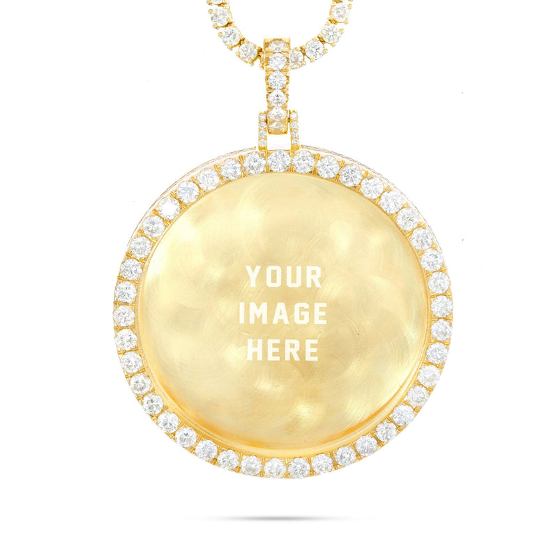 Large 3" 25.68 ctw Hollywood Diamond Picture Pendant