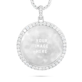 Large 3" 25.68 ctw Hollywood Diamond Picture Pendant