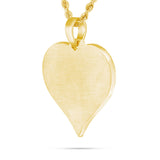 Large Gold & Diamond Heart Picture Pendant