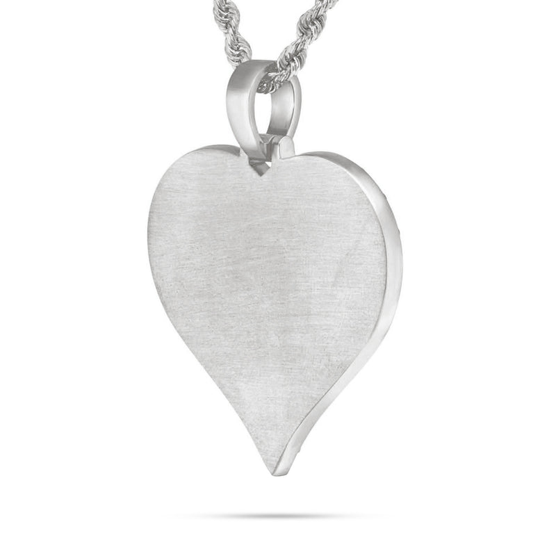 Large Gold & Diamond Heart Picture Pendant