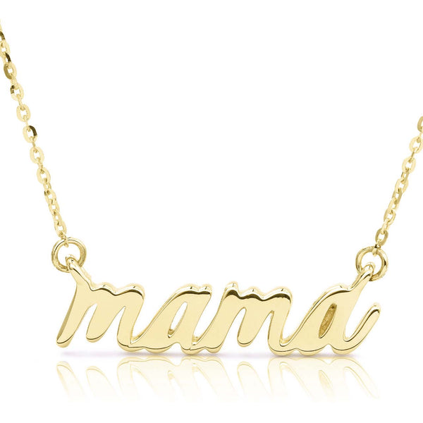 14k Gold Mama Statement Necklace