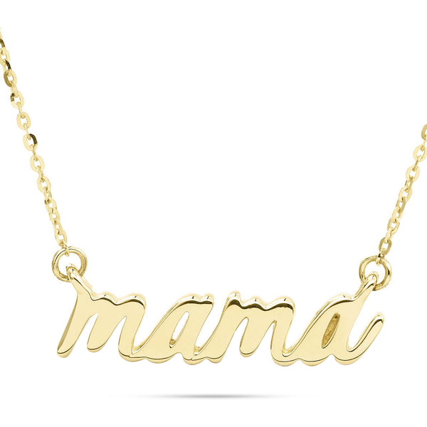 14k Gold Mama Statement Necklace