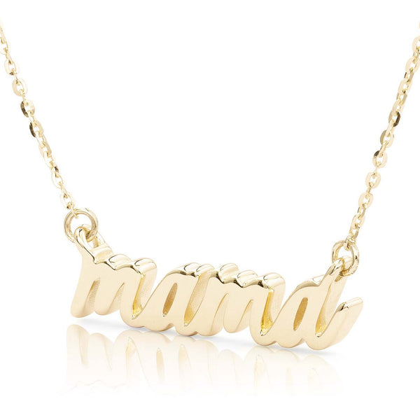 14k Gold Mama Statement Necklace