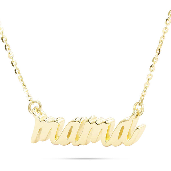 14k Gold Mama Statement Necklace