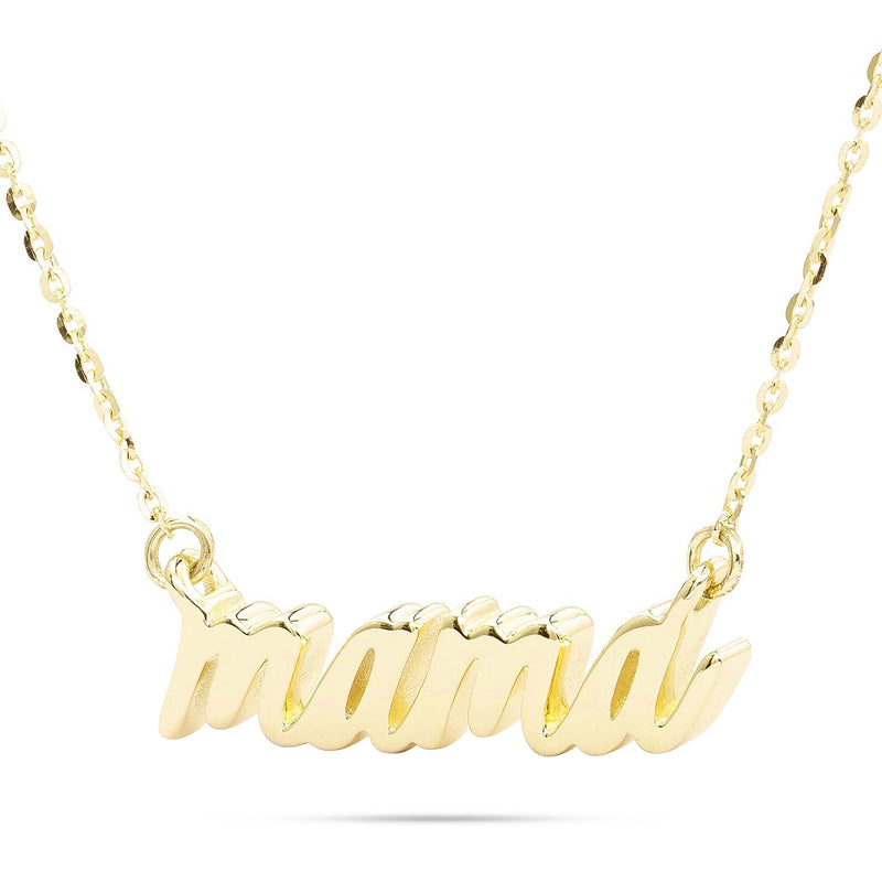 14k Gold Mama Statement Necklace