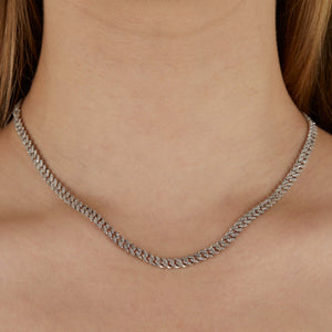 10K Gold 2.40ct Mini Diamond Cuban Chain