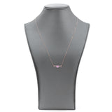 14k Gold Lowercase Mom Birthstone Statement Necklace