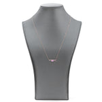 14k Gold Lowercase Mom Birthstone Statement Necklace