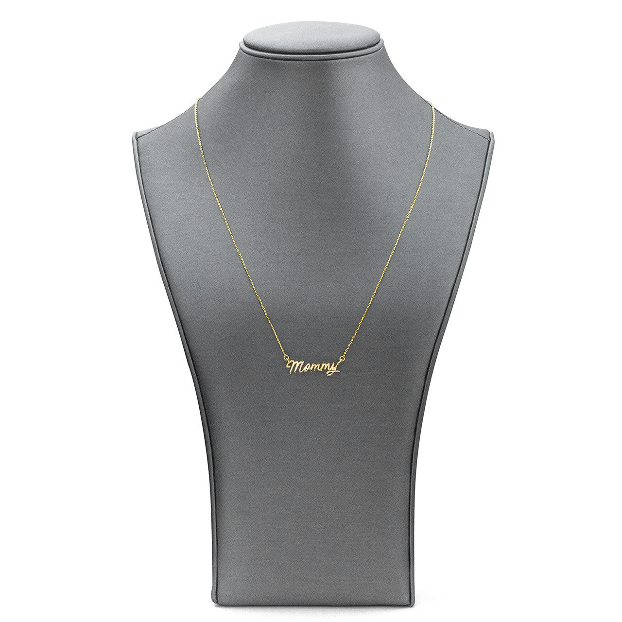 14k Gold Mommy Statement Necklace