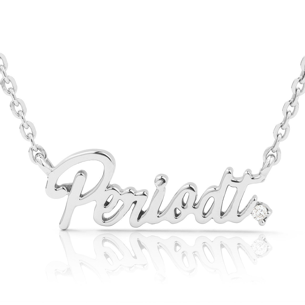 10k Gold 0.03ct Periodt Statement Necklace