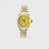 Rolex Lady Datejust 68273 31mm champagne diamond dial with two-tone Jubilee bracelet