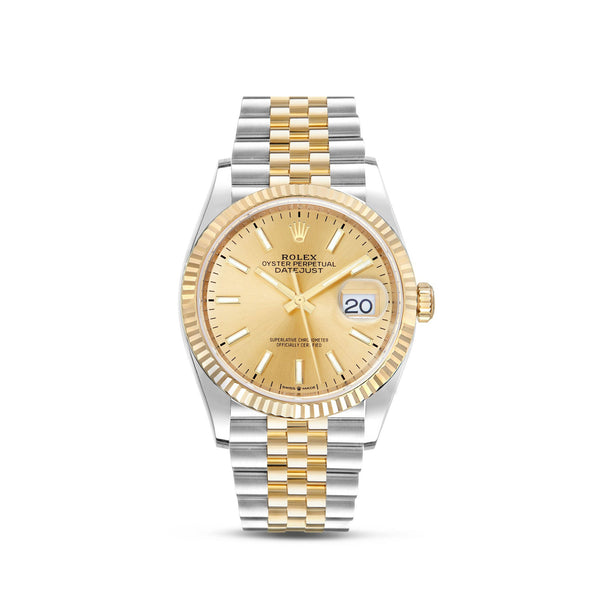 Rolex DateJust 36mm Champagne Dial , Jubilee Bracelet