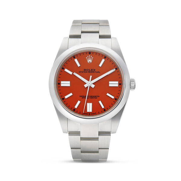Rolex Oyster Perpetual 41mm Coral Red