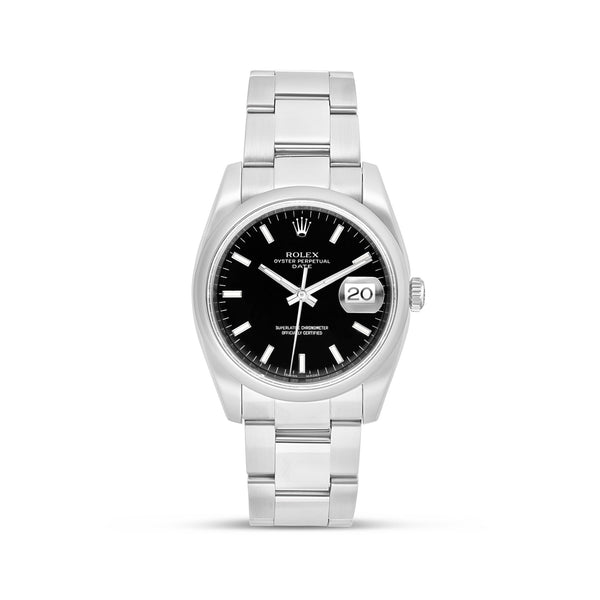 Rolex Oyster Perpetual Date 34mm Black Oyster