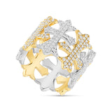 10K Gold diamond Cross Ring