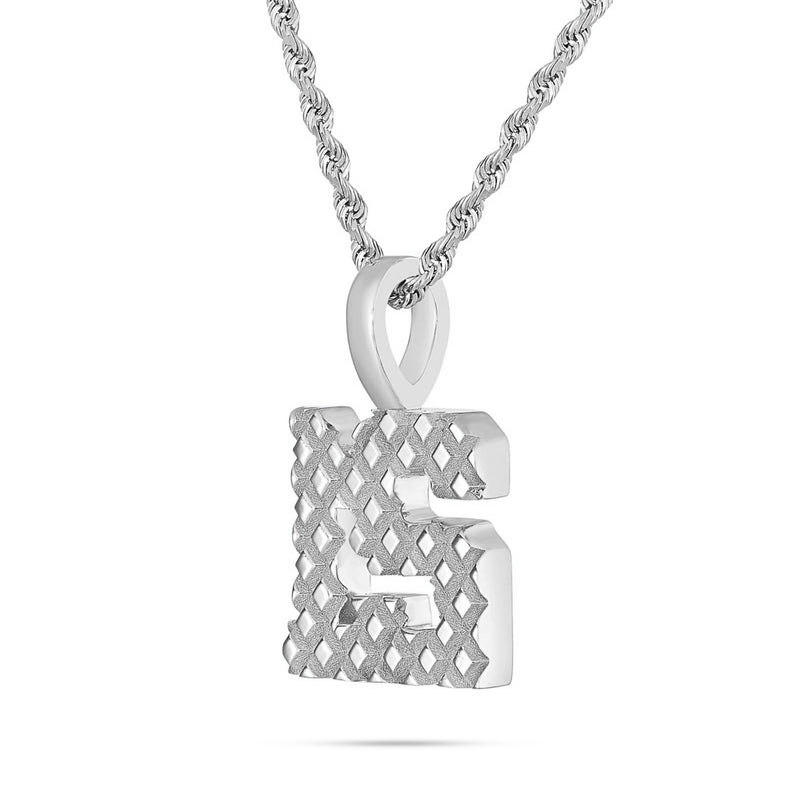 Shyne Collection 10K Solid Gold Two Digit Number Pendant