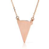 14k Gold 0.07ct Pizza Slice Necklace