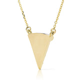 14k Gold 0.07ct Pizza Slice Necklace