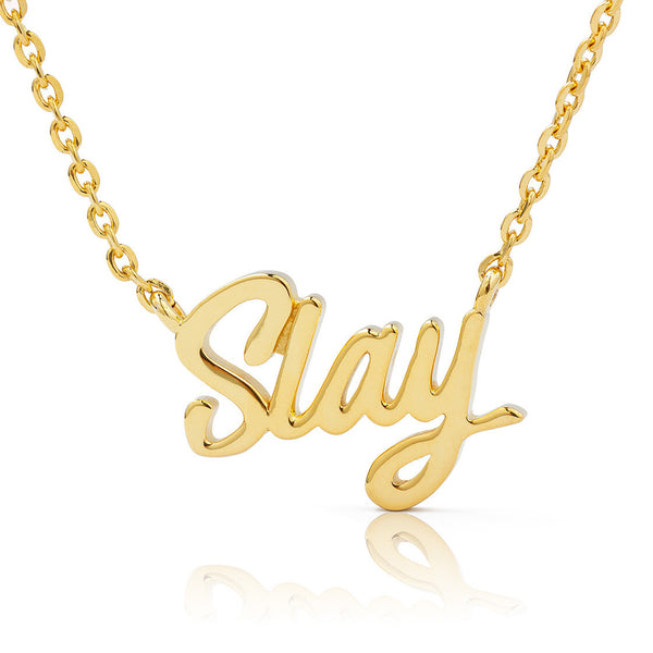 10k Gold Slay Statement Necklace