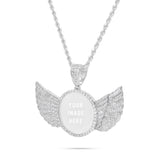 10k Gold 5ct Diamond Picture Pendant Wings