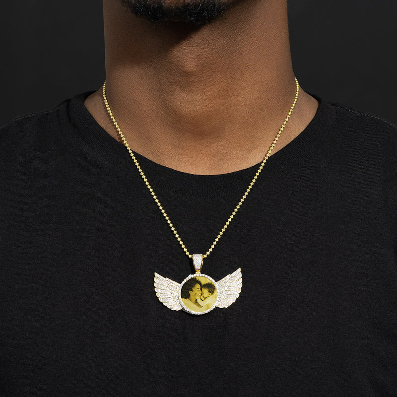 10k Gold 5ct Diamond Picture Pendant Wings – SHYNE JEWELERS