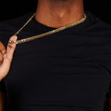 14K Yellow Gold Hollow 8.5mm Cuban Chain