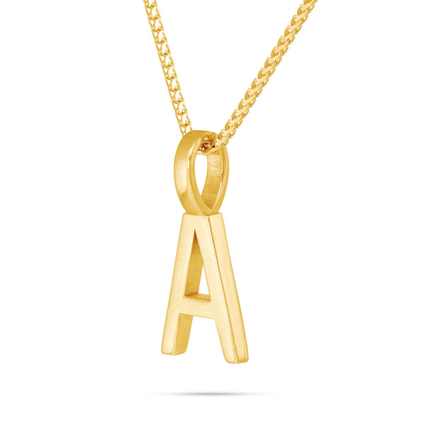 10K Solid Gold Initial Pendant