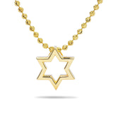 14k Gold Star of David Pendant