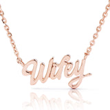 10k Gold Wifey Statement Necklace