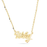 10k Gold Wifey Statement Necklace