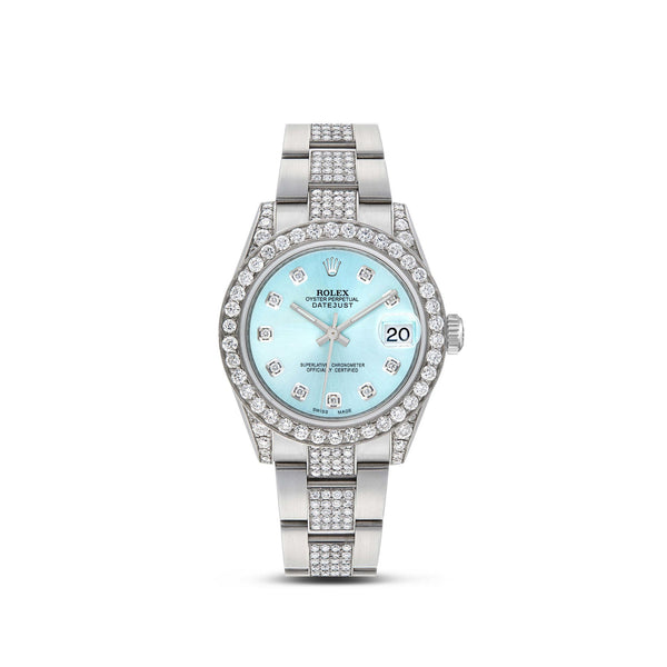 Women's Rolex DateJust 31mm with Tiffany Blue – SHYNE JEWELERS