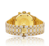 Full Diamond Audemars Piguet Royal Oak Chronograph 41mm 18K Yellow Gold
