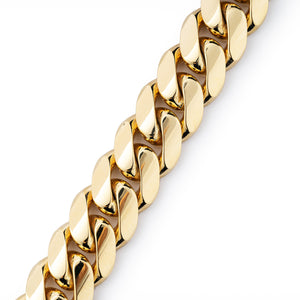 Solid Gold Cuban Link Bracelet 10mm