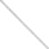 10K 4mm .80ct Diamond Cuban Bracelet