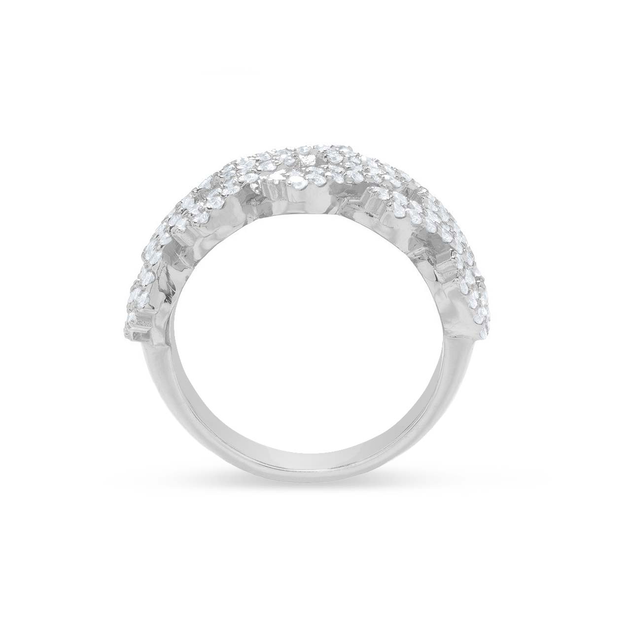 10K Half Diamond Cuban Ring - Shyne Jewelers Yellow Gold Shyne Jewelers