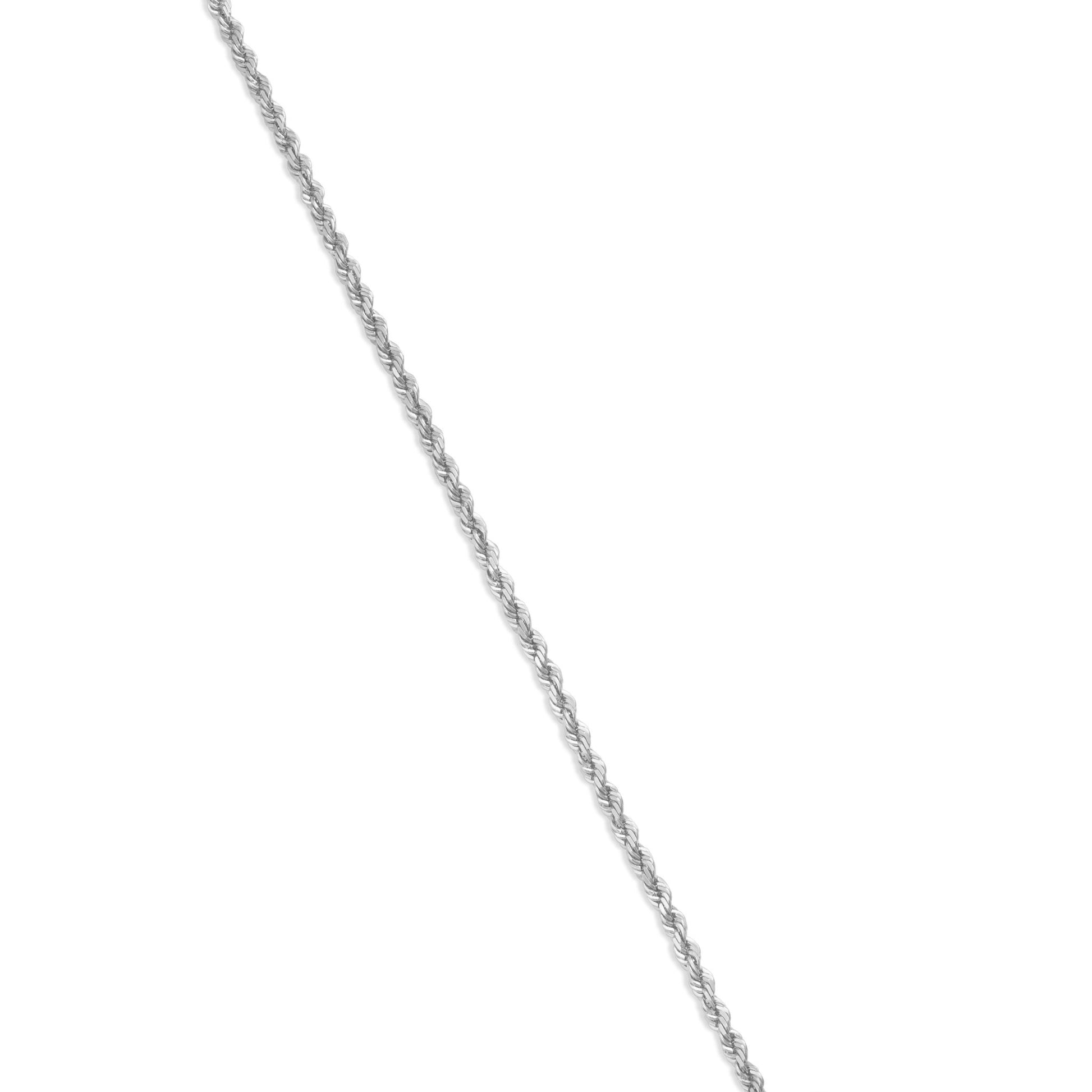 14K Gold Rope Chain, 1.5 mm - Shyne Jewelers 14K 16 " White Gold Shyne Jewelers