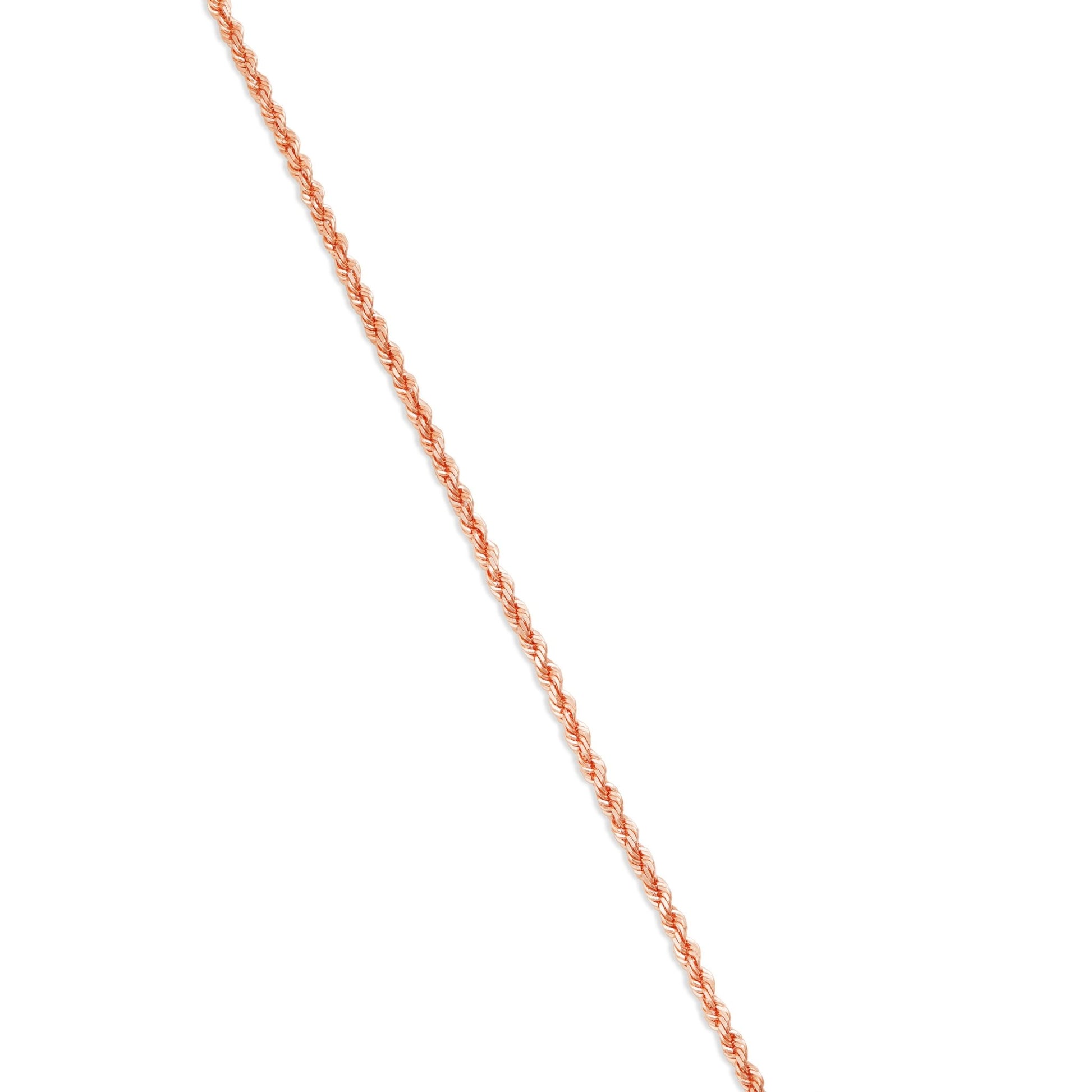 14K Gold Rope Chain, 1.5 mm - Shyne Jewelers 14K 16 " Rose Gold Shyne Jewelers
