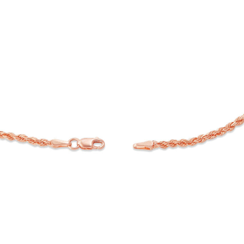 14K Gold Rope Chain, 1.5 mm - Shyne Jewelers 14K 16 " Rose Gold Shyne Jewelers