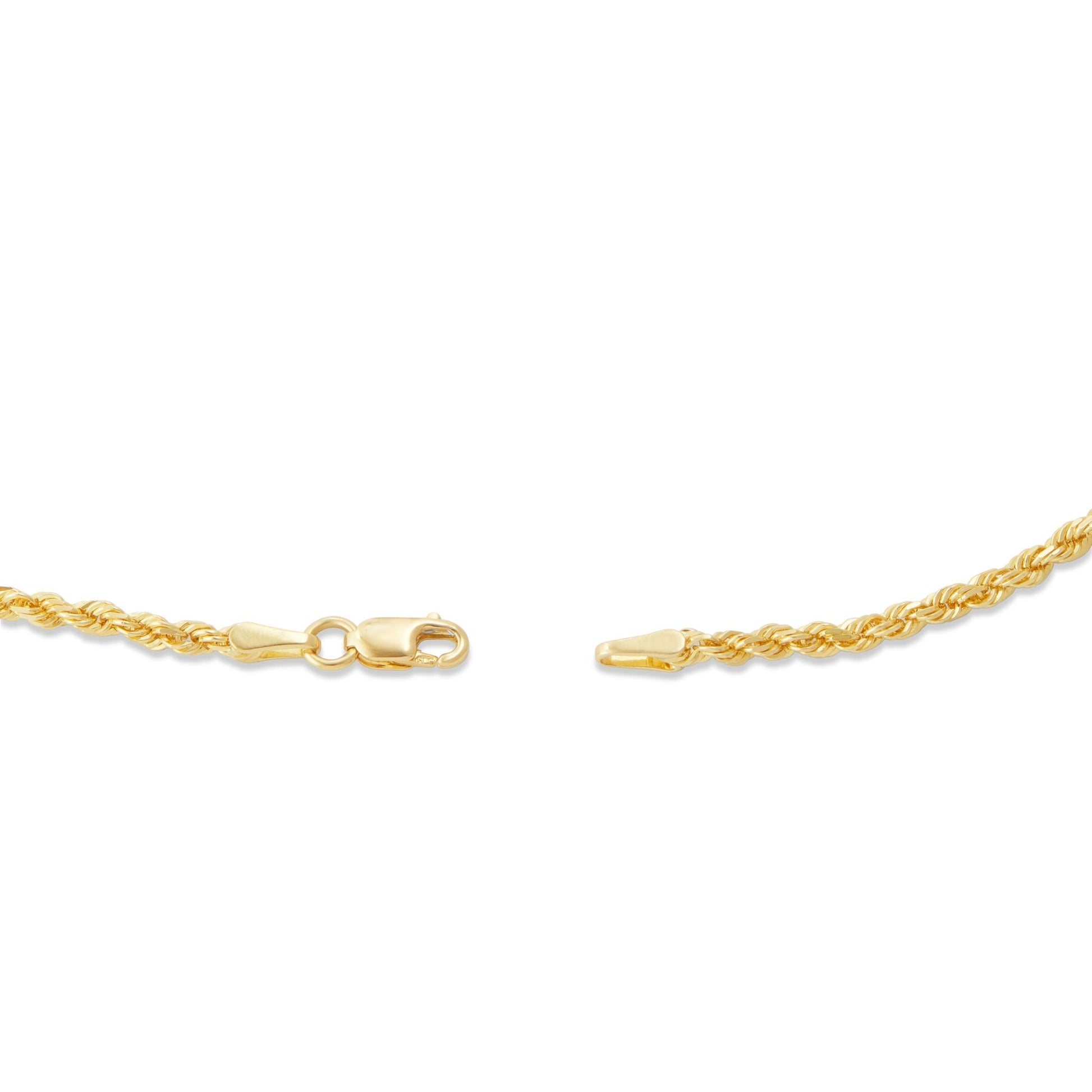 14K Gold Rope Chain, 1.5 mm - Shyne Jewelers 14K 16 " Yellow Gold Shyne Jewelers