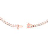 3-Prong 10pt Diamond Tennis Chain, 3 mm - Shyne Jewelers Rose Gold Shyne Jewelers