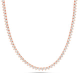 3-Prong 10pt Diamond Tennis Chain, 3 mm - Shyne Jewelers Rose Gold Shyne Jewelers